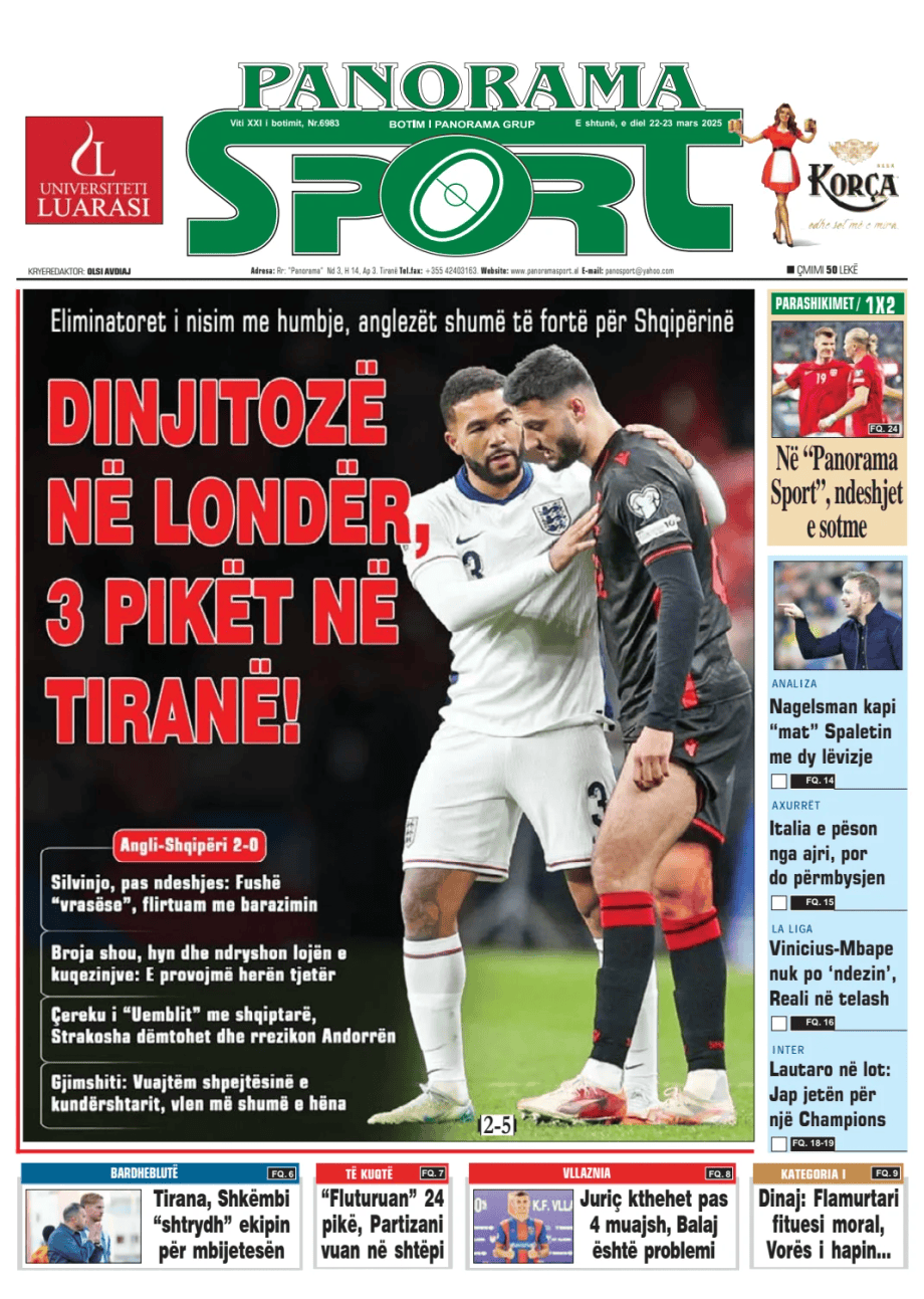 Prima-pagina-Panorama Sport-oggi-edizione-di-oggi-20250322